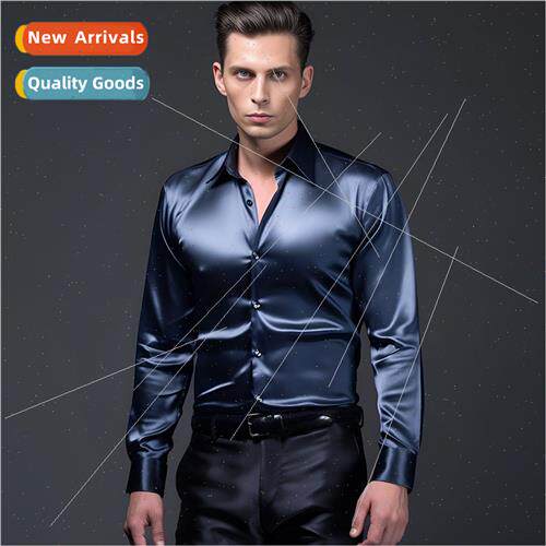 2023 new fall men long-sleeved shirts Europe size  casual fa