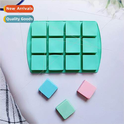 12 square 182 chocolate ice grid silicone mold cake candy pu