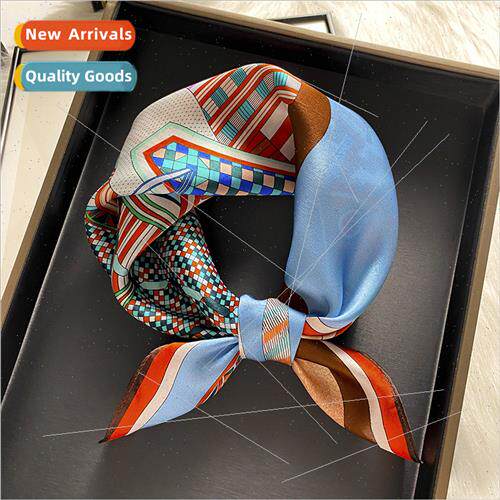 fall winter mulberry silk silk small square scarf female sil
