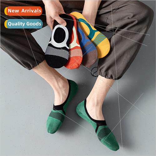 Men socks summer boat socks do not fall off heel ultra-thin
