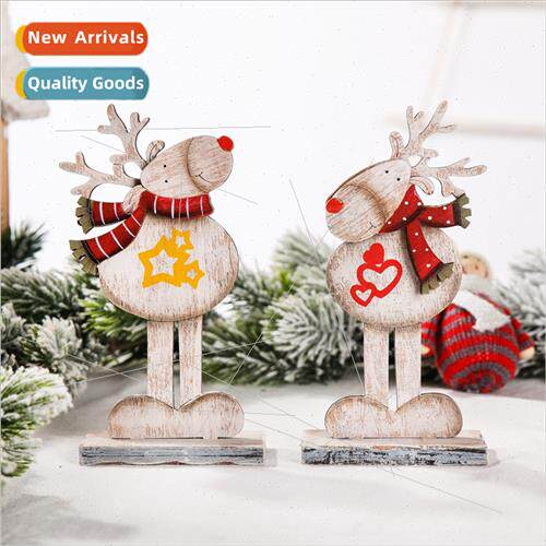 Christmas decorations vintage wooden assembled Christmas elk