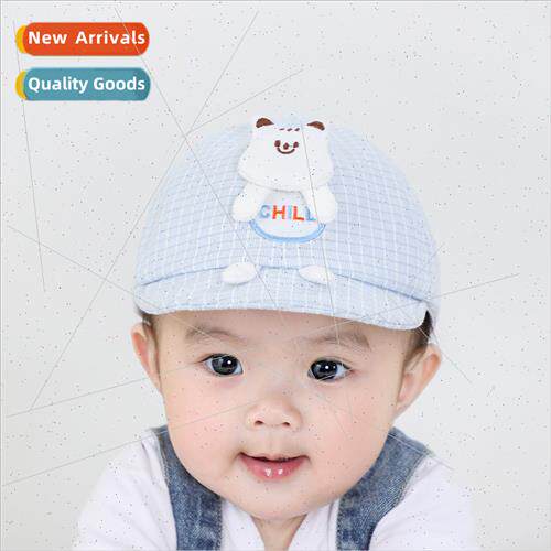 Baby hat spring summer newborn baby boy baby bear sunscreen