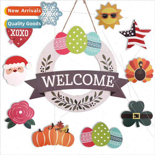 Easter Decoration Hanging Plaque Door Decoration Indoor Wall