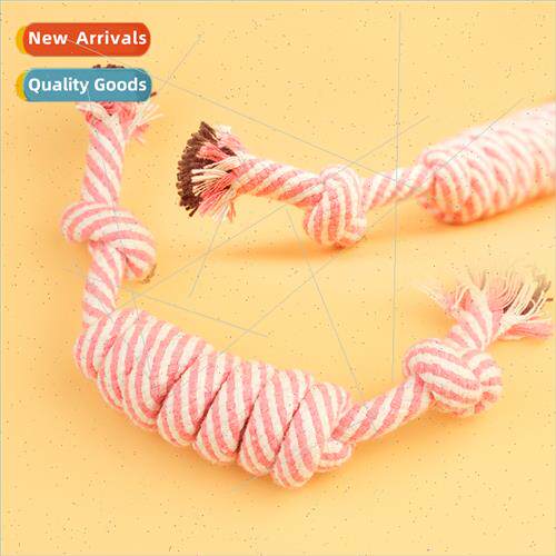 Cotton rope toys适用dogs colorful candy knot dog toys teeth