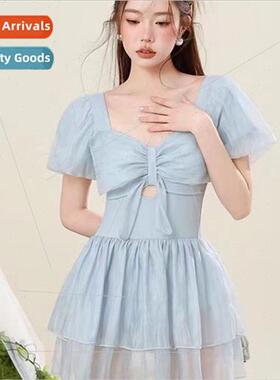 One-piece soak in the hot springs swimsu female 2024 new con