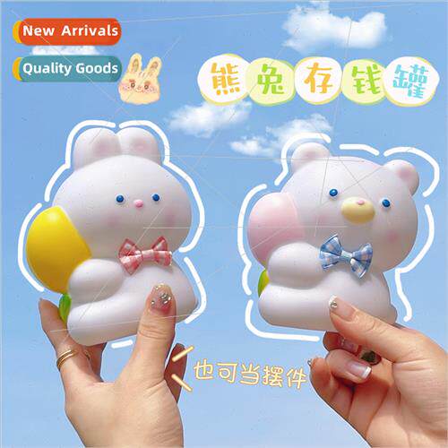 New cartoon tulip bunny money bank drop-prochildren piggy ba