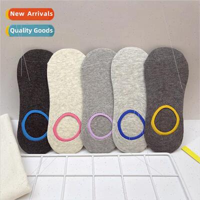 Womens ultra-thin invisible socks do not fall off the heel r