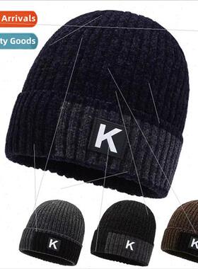 ille hat men wool cap fall winter padded kn cap warm cold ca