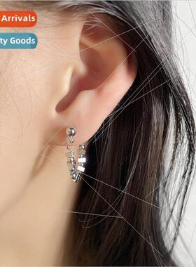 Earrings 2023 Geometric Beaded Earrings Long Triangle Square