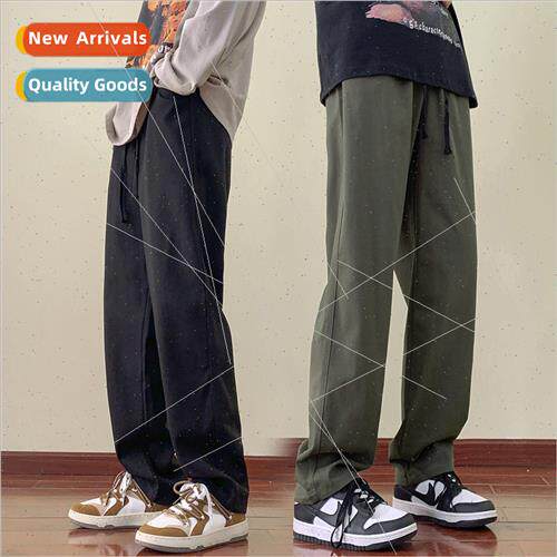 2023 Japanese straight work pants men fat plus size pants bo