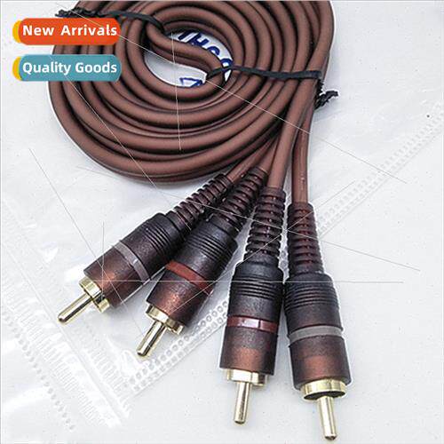3 meters gold-plated AV Quad Audio Cable 2RCA to 2RCA Lotus