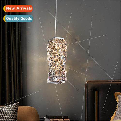 Designer bedside rotating light luxury crystal chandelier be