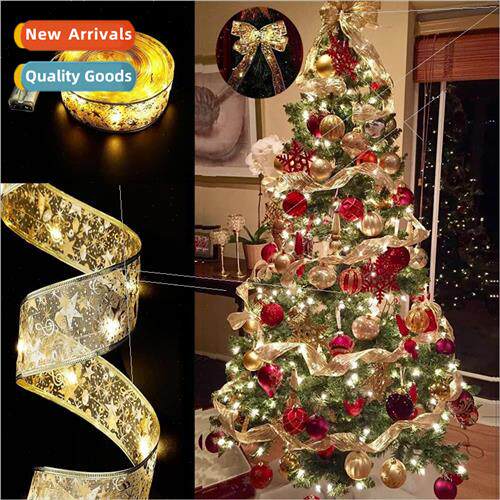 Christmas Ribbon LED String ghts Christmas Decorations Chris