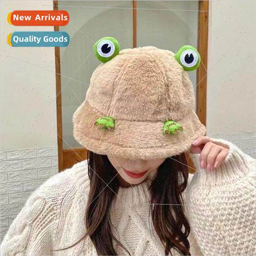 Winter thickening small frog fisherman hat female imation ra