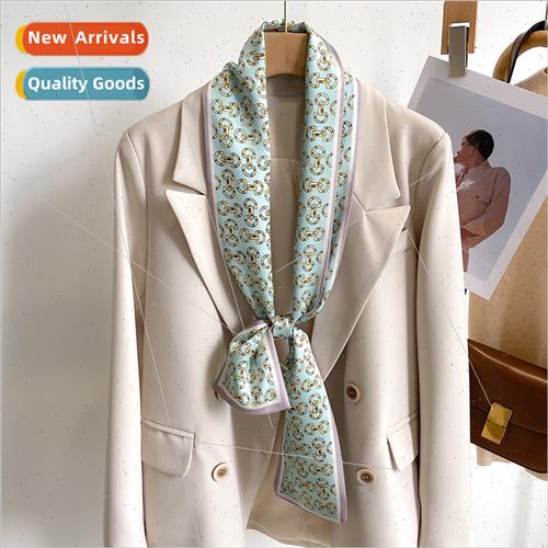Long small silk scarf female Korean  full range decorative n