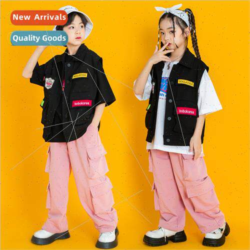 Childrens permance clothing hip-hop girls jazz dance tide mo