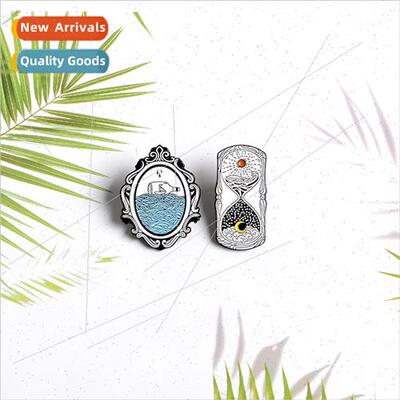 Europe Uned States new creative mirror hourglass sun moon br