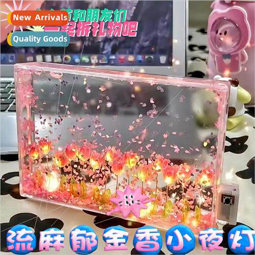 Handmade diy quickspetal tulip night light romantic aestheti