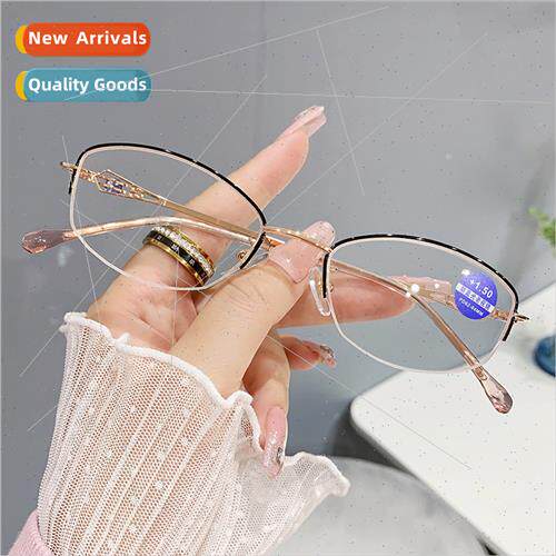 8335 nd new women presbyopia glasses half frame fashion men