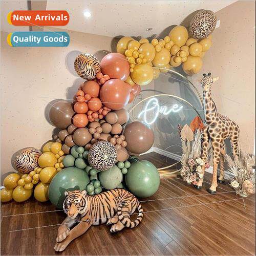 Zoo theme balloon decoration baby birthday party dress up ti