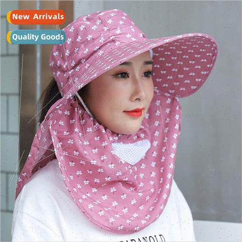 2023 spring new ladies tea picking cap sun hat shawl cap sum