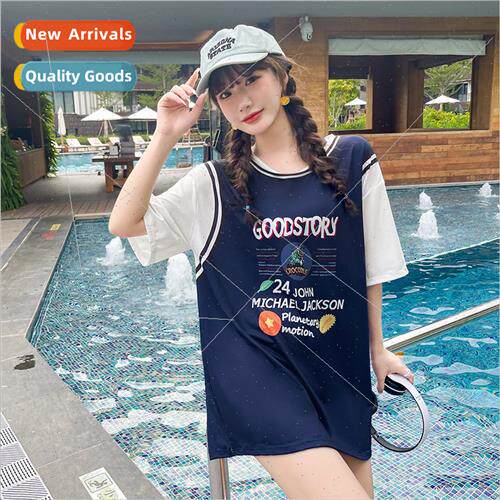 2024 new spl sports swimsu female three-piece set of student