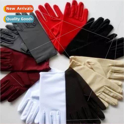 Summer Women Thin Stretch Driving Sunscreen Spandex Gloves J