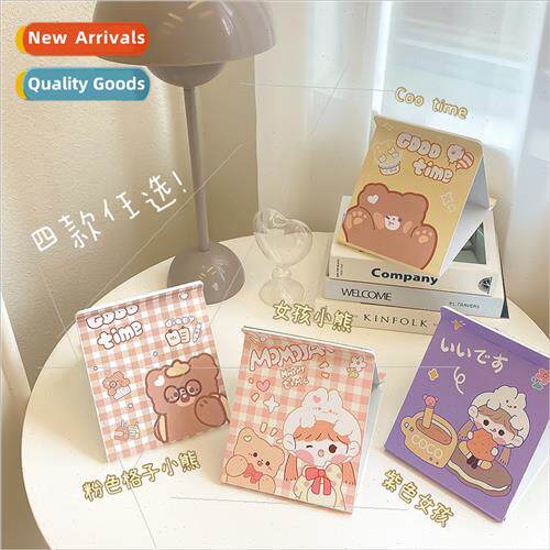 Cartoon folding mirror cute desktop desktop makeup mirror st