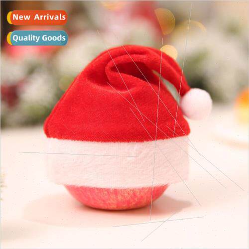 Gold Velvet Christmas Hat Children Mini Small Hat Big Fluffy