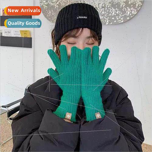 Korea  new winter five-finger gloves spl finger exposed fing