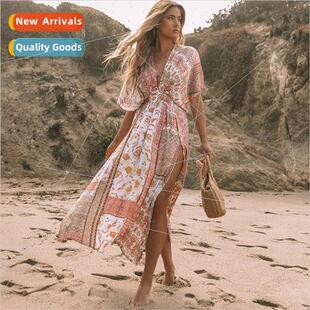 smock women summer Europe cardigan beach long sunscre bikini