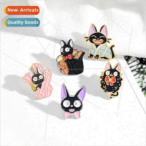 Creative dark series cartoon cute black cat modeling lacquer