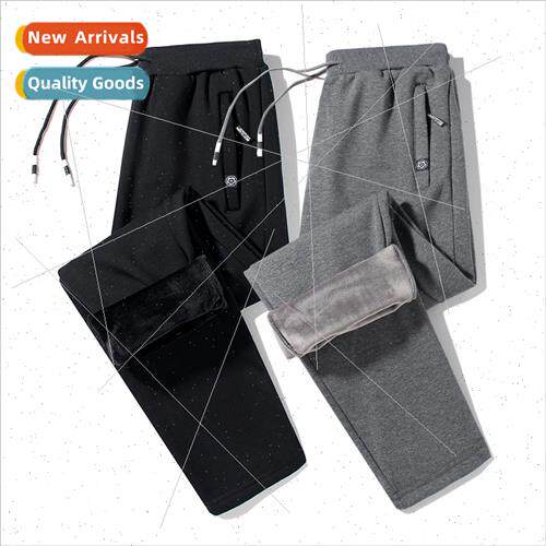 Padded L-8XL large size men casual pants fall winter  thicke