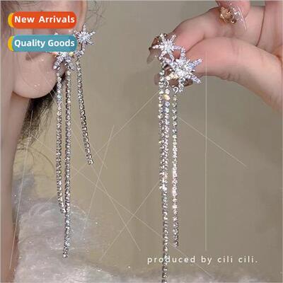 Tassel ear clip female whout ear holes delicate ear bone cli