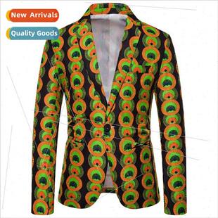 Men Jacket 2023 Autumn African Ethnic Yanhua Series Men Feat