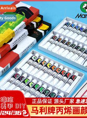 Acrylic paint set 24 colors clothes graffi washable -colorin