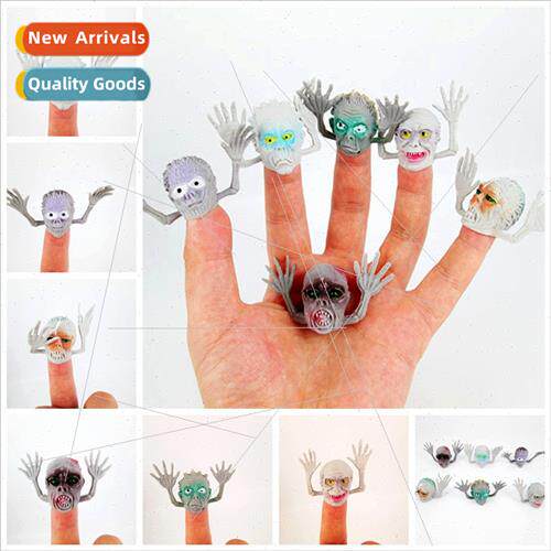 PVC gray ghost finger puppets storytelling mini finger toys