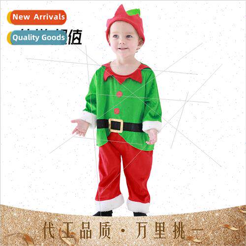 Christmas Baby Shows Costumes Permance Clothes Children Red