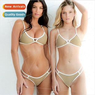 swimsu sexy bikini EuropeINS sepa new clashing 2023 color