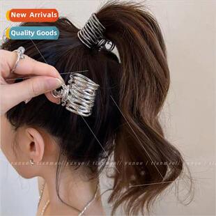 grab clip head high back ponytail headdress mple hair