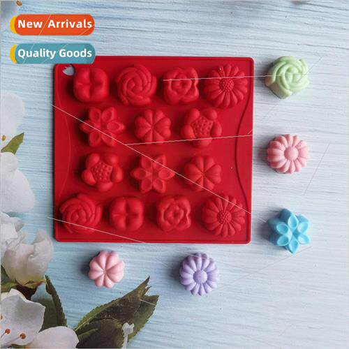 14 anhua Grass 60 Chocolate Cookie Mold Cake Mold Ice Cream