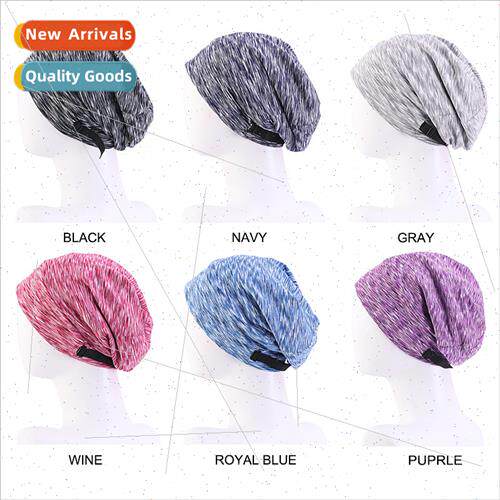 Adjustable Satin ned Sleeping Hat Yoga Fabric Sports Sleeve