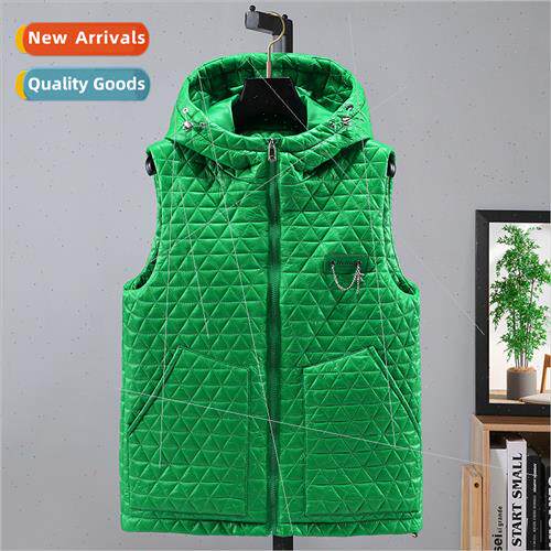 Alphabet print stand-up collar African cotton vest men fall