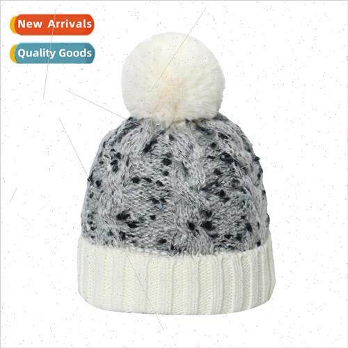 2023 autumn winter new mohair blended kn cap female outdoor