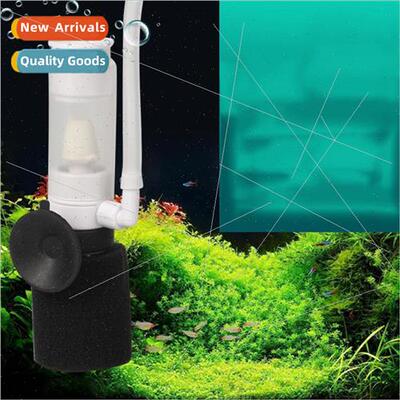 Black Whe Small Aquarium Pneumatic Pooper Suction Filter 3-i