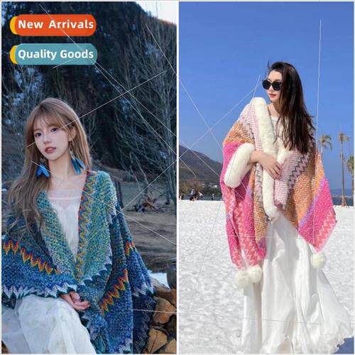 Autumn winter new ethnic wind shawl female Yunnan jiang chua