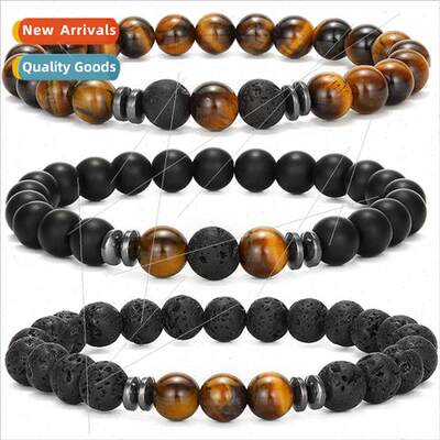 New volcanic stone string jewelry fashion simple tiger eye s