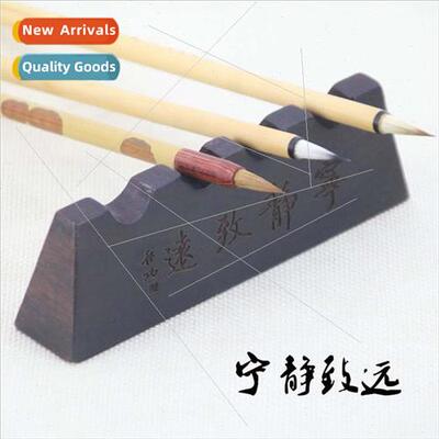 Carved wooden brush holder paperweight dual-purpose can hold
