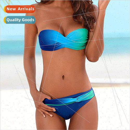 2018 New Triangle Spl Gradient Bikini Sexy i Swimwear