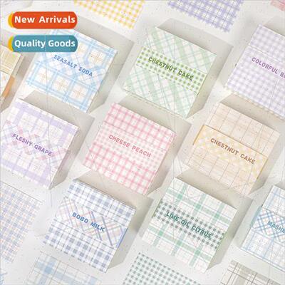 Sticky Notes Plaid Element Creative plaid ins message notepa